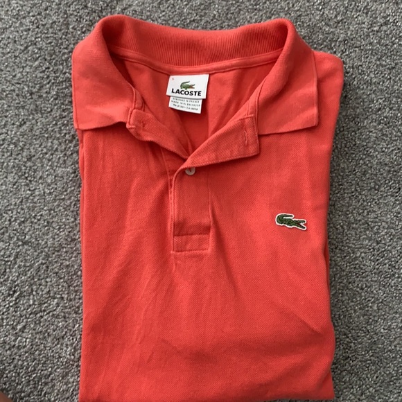 Lacoste Men’s Polo, size 5 (L), Coral - Picture 3 of 8